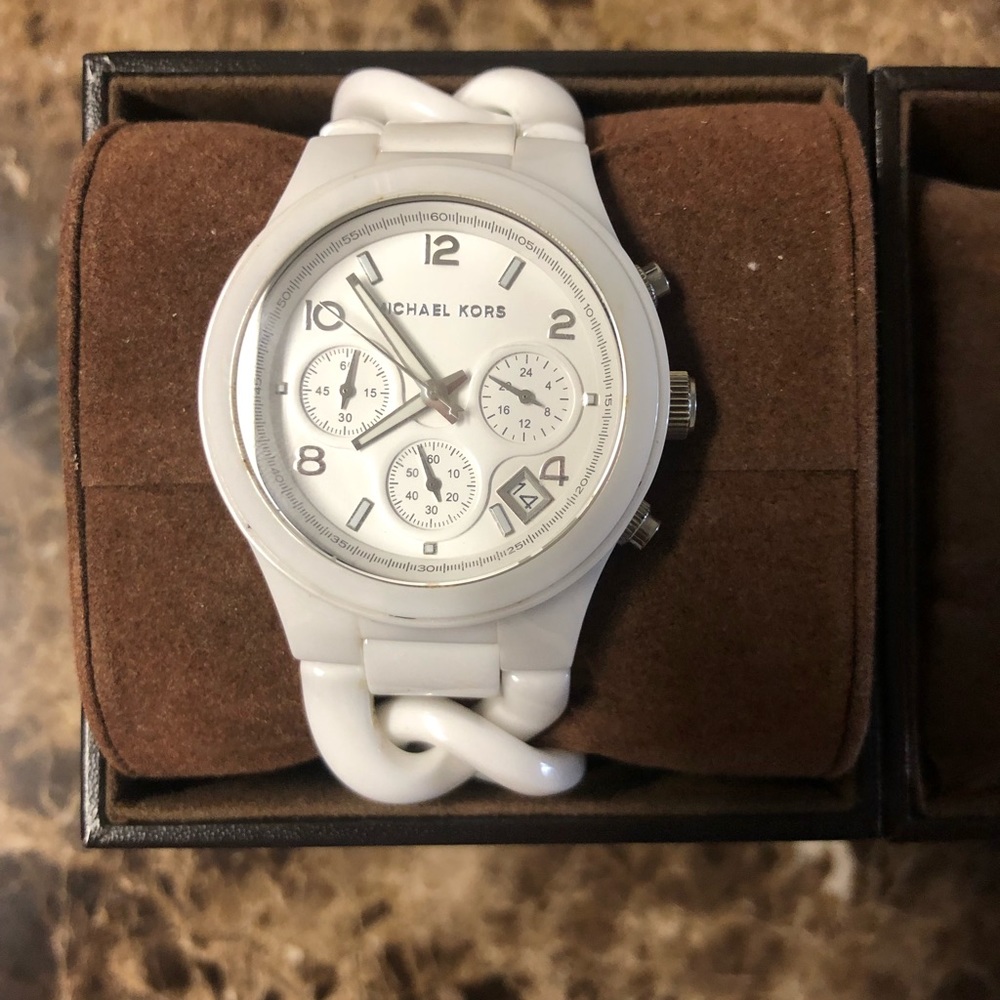 White Michael Kors watch